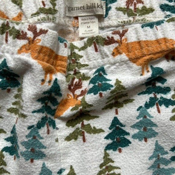 Garnet Hill Kids Cotton Flannel Pajama Pants M - Picture 2 of 2